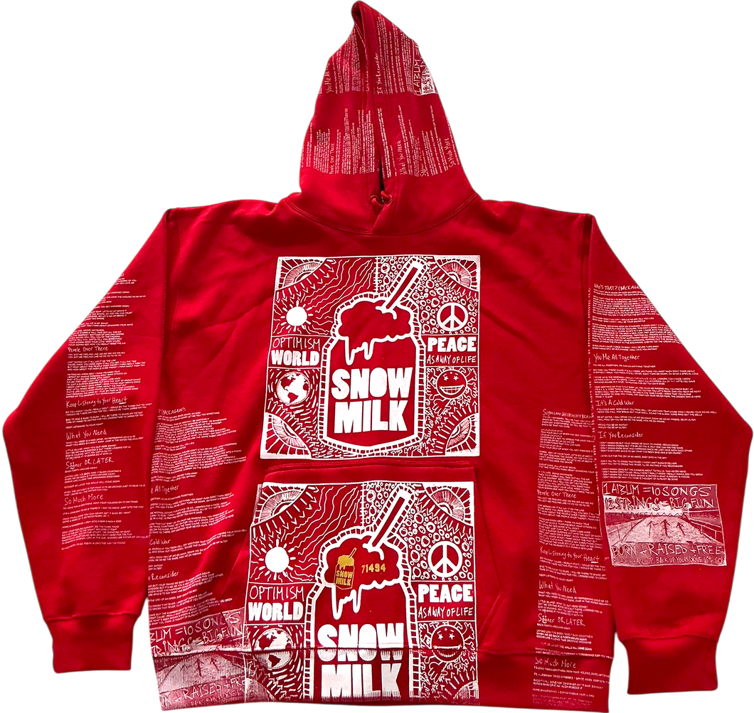 Optimism World Peace As A Way Of Life (The Wearable Album) Hoodie (Size 2XL)