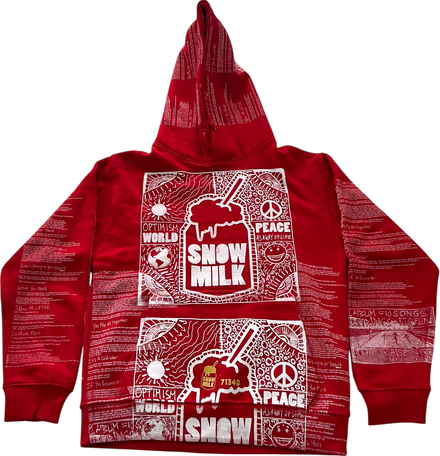 Optimism World Peace As A Way Of Life (The Wearable Album) Hoodie (Size Small)