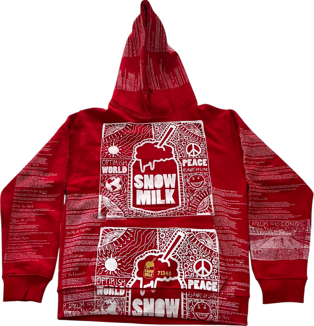 Optimism World Peace As A Way Of Life (The Wearable Album) Hoodie (Size Small)