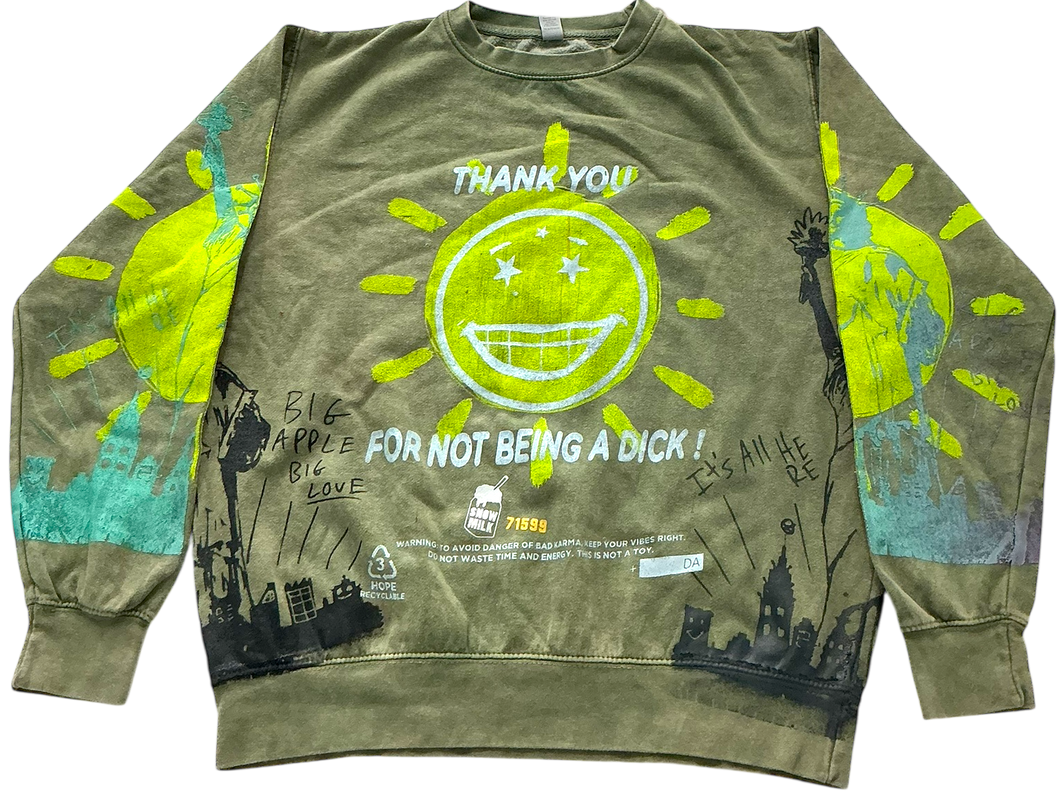 Thank You For Not Being A Dick Crewneck (Size Medium)