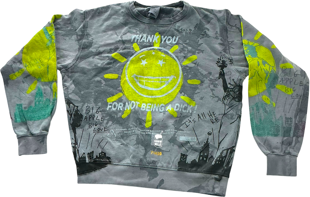 Thank You For Not Being A Dick Crewneck (Size Medium)