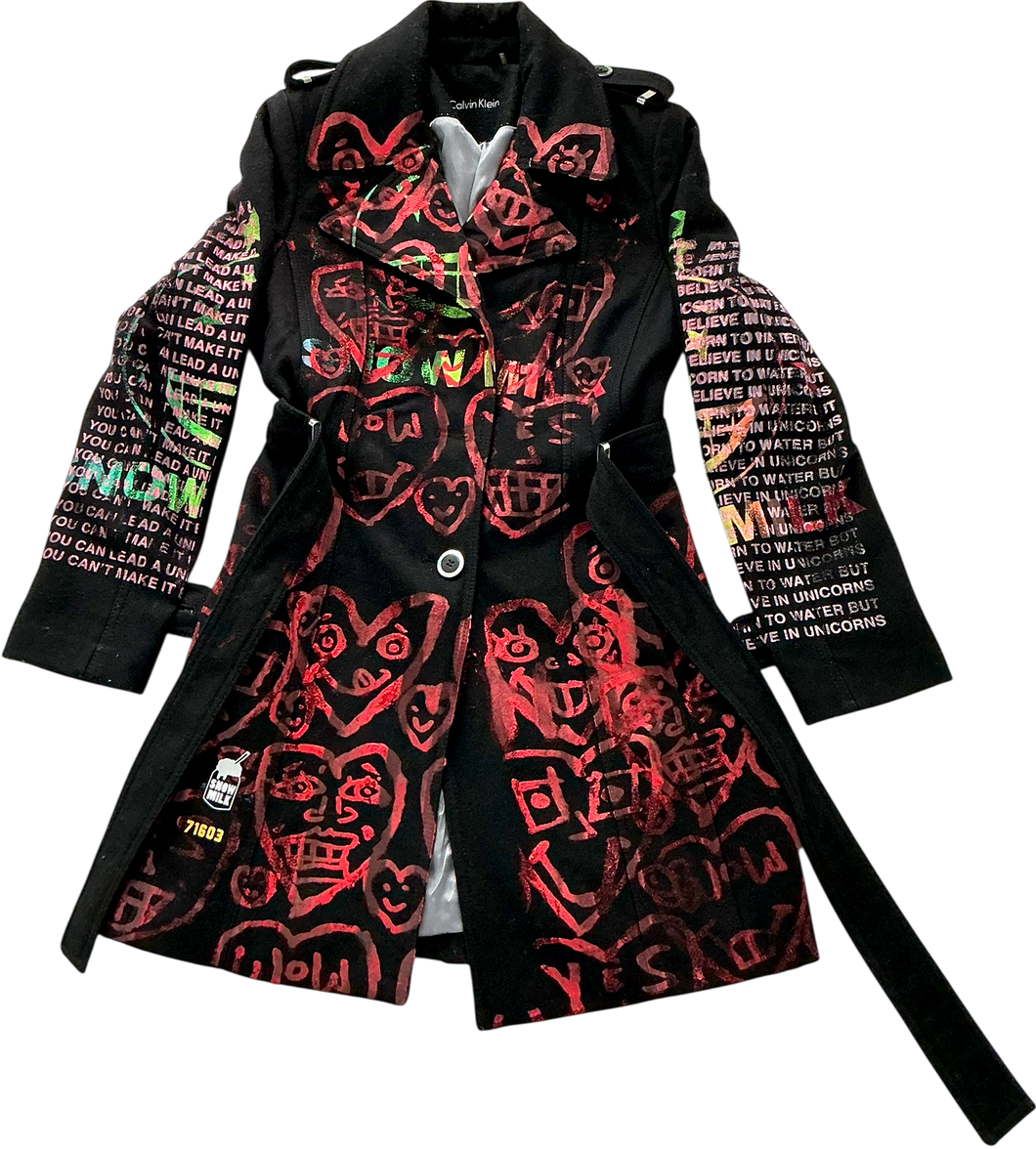 Unicorns To Water Overcoat (Size Small)