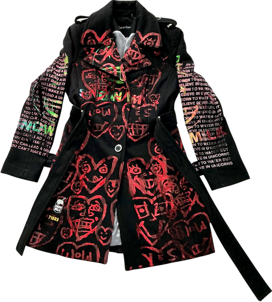 Unicorns To Water Overcoat (Size Small)