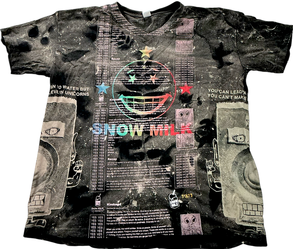 Snow Milk Kindness Bleached Tee (Size 2XL)
