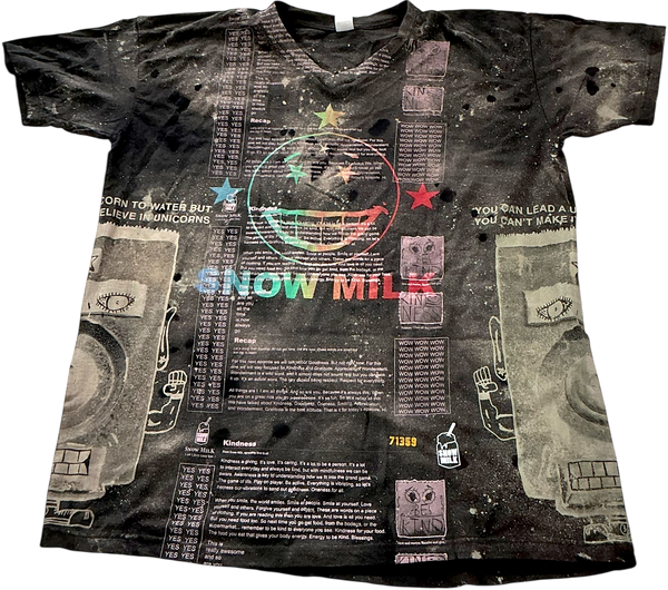 Snow Milk Kindness Bleached Tee (Size 2XL)