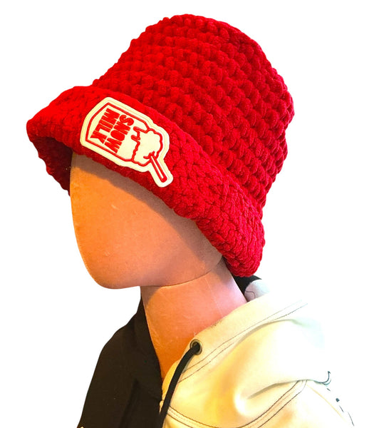 Hand-Crocheted Snow Milk Hat