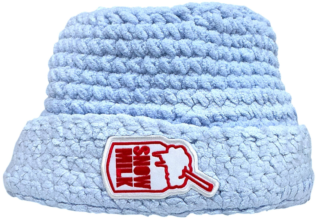 Hand-Crocheted Snow Milk Hat