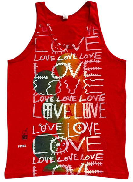 Love Love Love Tank Top (Size Women's Large)