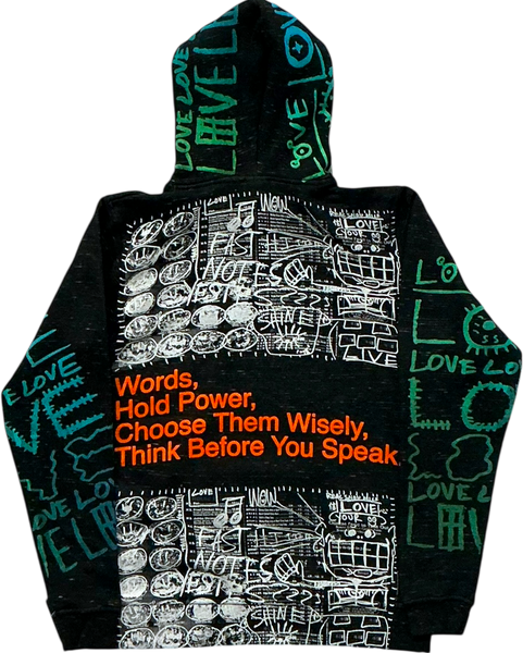 Words Hold Power Hoodie (Small)