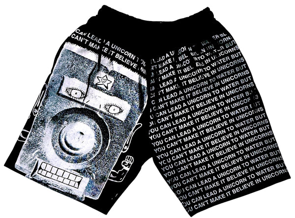 Unicorns To Water Shorts (Size Small)