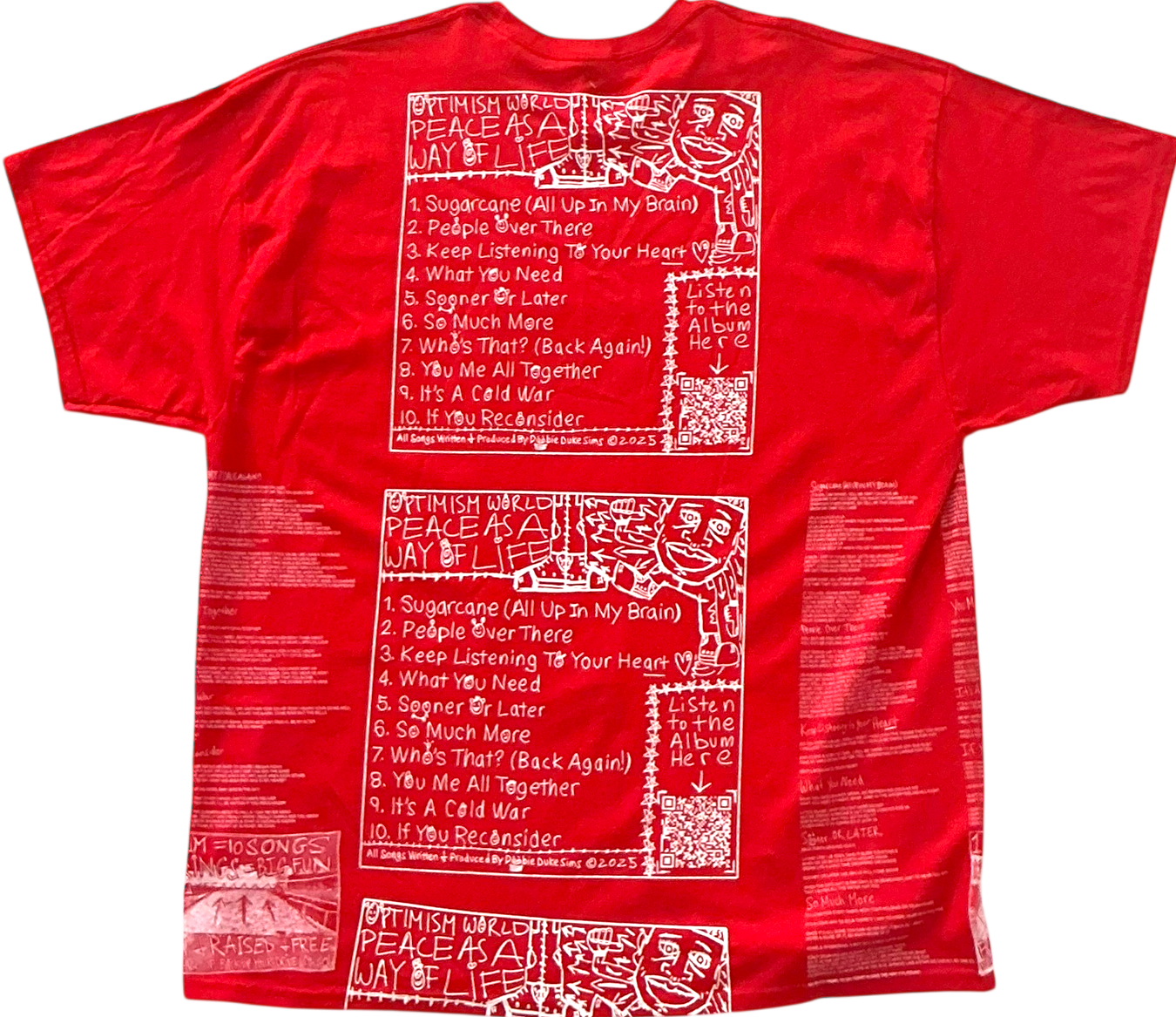 Optimism World Peace As A Way Of Life (The Wearable Album) Tee (Size 2XL)