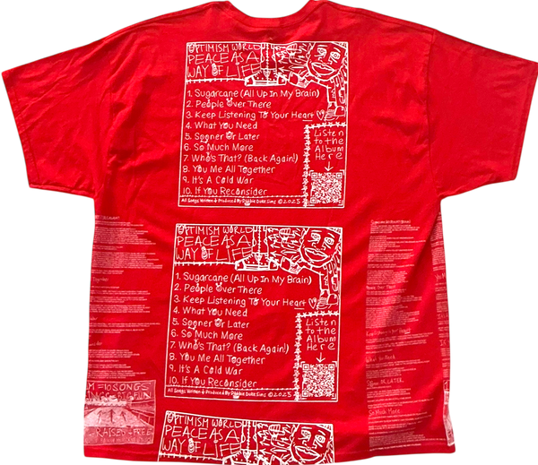 Optimism World Peace As A Way Of Life (The Wearable Album) Tee (Size 2XL)