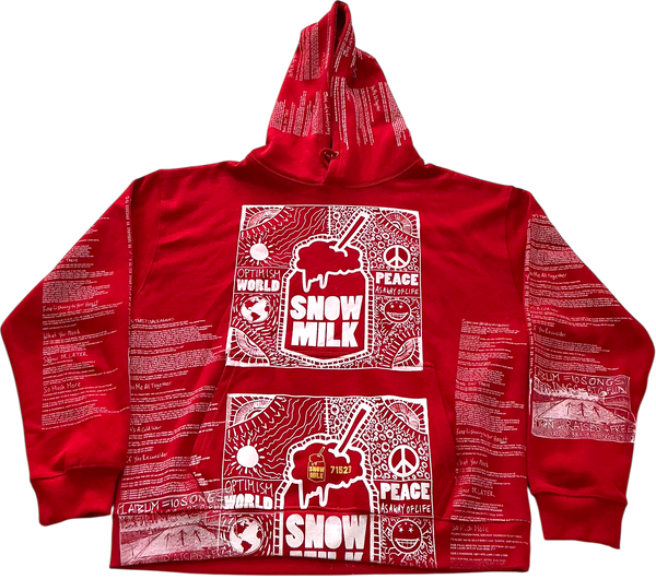 Optimism World Peace As A Way Of Life (The Wearable Album) Hoodie (Size XL)