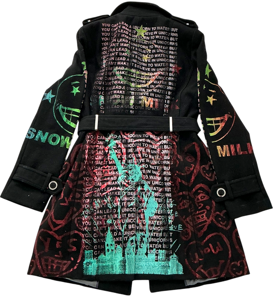 Unicorns To Water Overcoat (Size Small)
