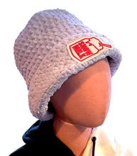 Load image into Gallery viewer, Hand-Crocheted Snow Milk Hat
