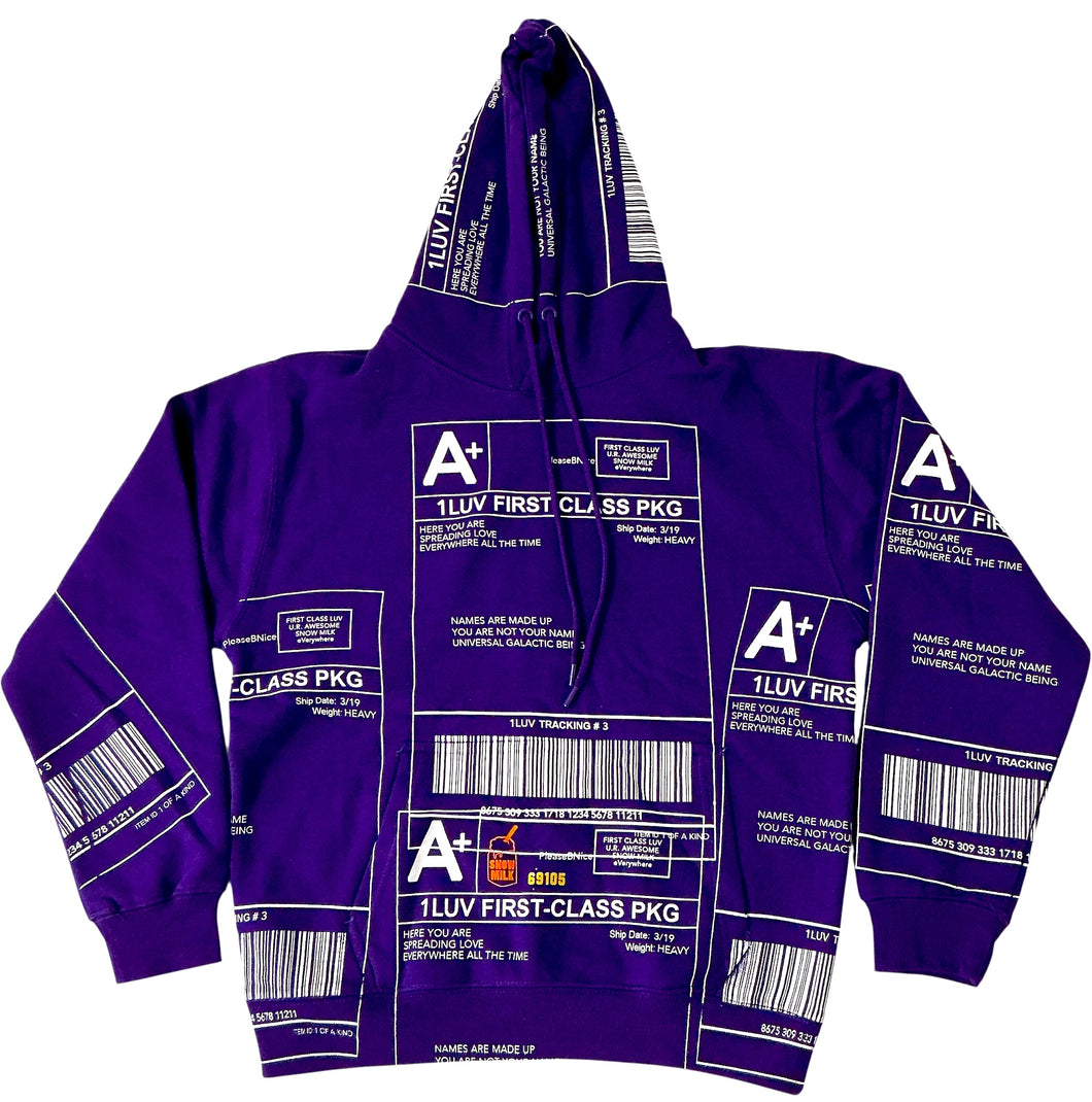 Positive Shipping Label Hoodie (Size Medium)