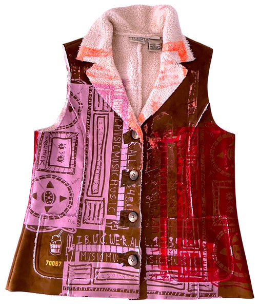Still Listening Suede Vest (Size Medium)