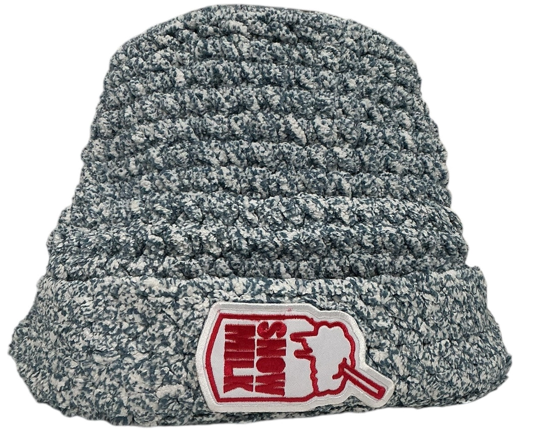 Hand-Crocheted Snow Milk Hat