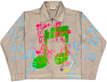 Load image into Gallery viewer, Music Notes Light Workwear Jacket (Size Small)
