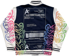 Load image into Gallery viewer, Positive Shipping Label Varsity Jacket (Size Small)
