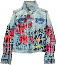 Load image into Gallery viewer, World Peace Denim Jacket (Size XS)
