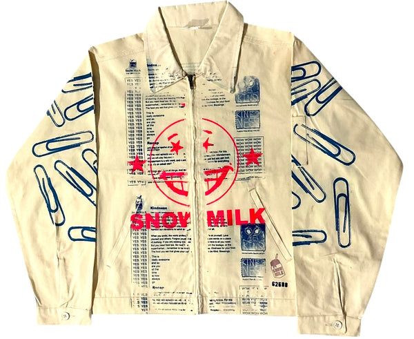 Snow Milk Kindness Workwear Jacket (Size Large)