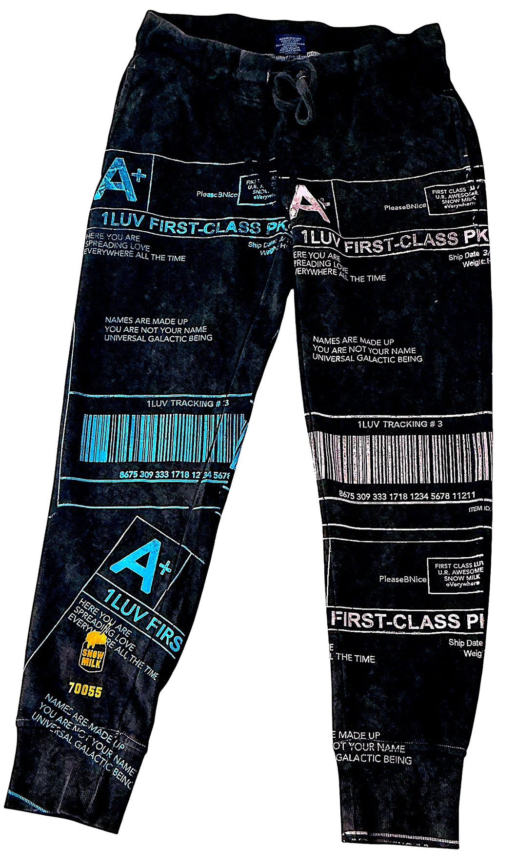 Positive Shipping Label Sweatpants (Women's Size Small)