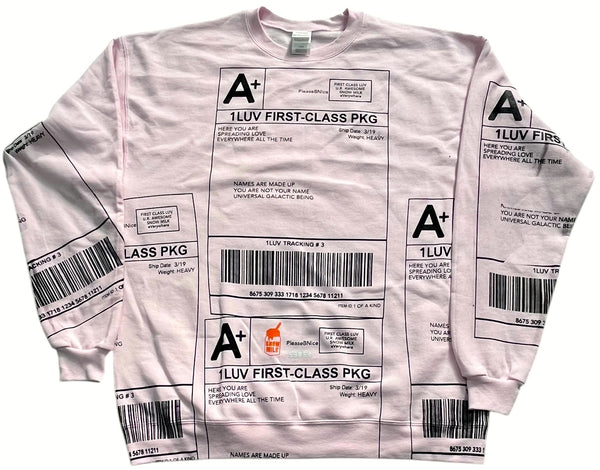 Positive Shipping Label Crewneck (Size Large)