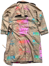 Load image into Gallery viewer, Positive Shipping Label Custom Trench Coat (Size 42L)
