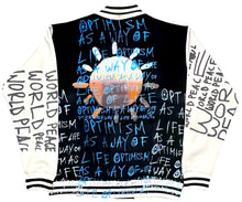 Load image into Gallery viewer, Optimism As A Way Of Life Varsity Jacket (Size XL)
