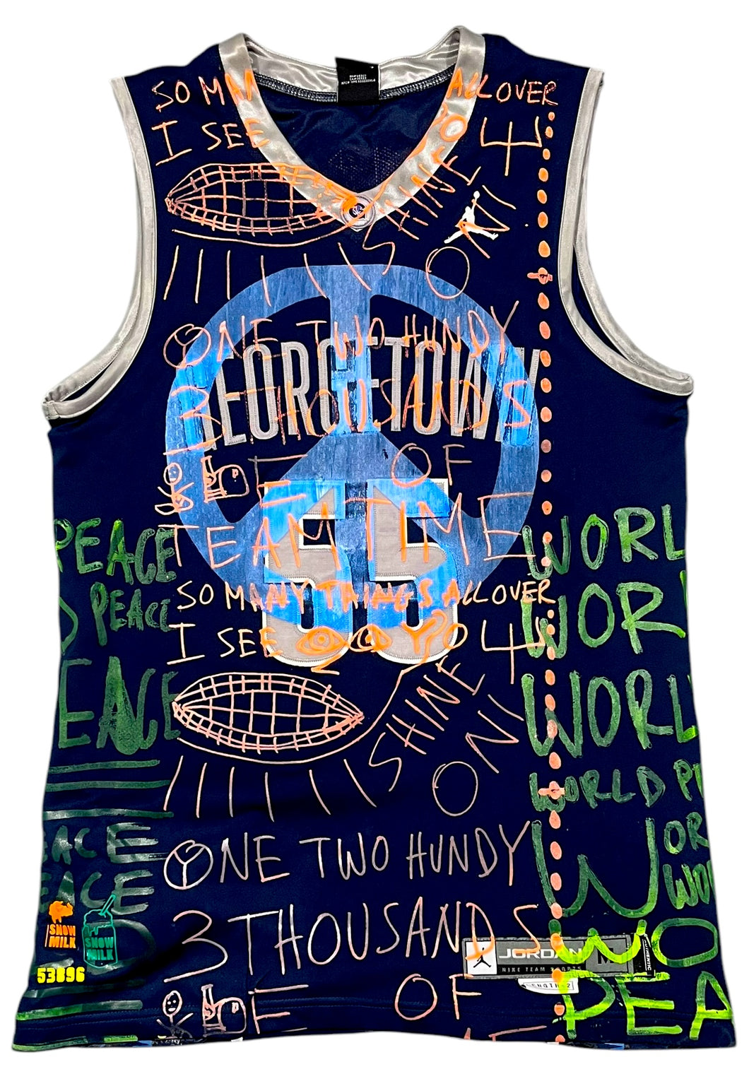 Dikembe Mutombo X Snow Milk Jersey (Size Medium)