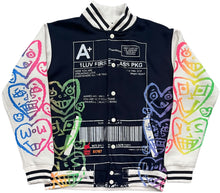 Load image into Gallery viewer, Positive Shipping Label Varsity Jacket (Size Small)
