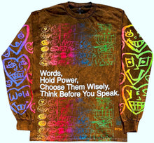 Load image into Gallery viewer, Words Hold Power  Long Sleeve (Size Small)
