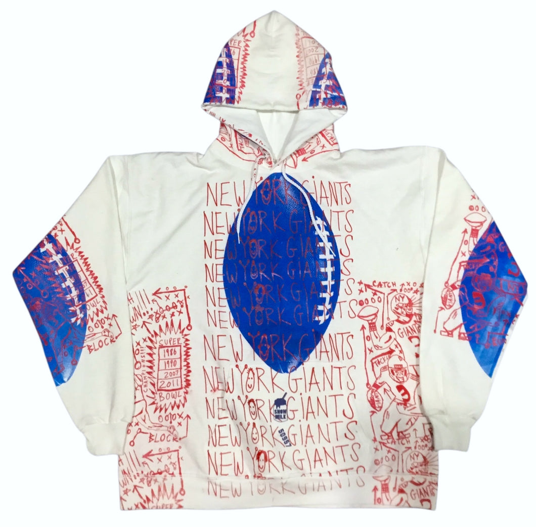 New York Giants Custom Sample Hoodie (Size Large)