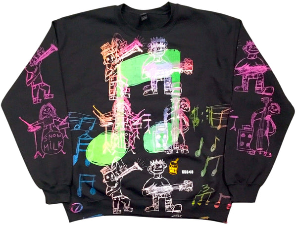 Music Notes Crewneck (Size Large)