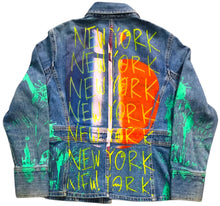 Load image into Gallery viewer, Big Apple Big Love Denim Jacket (Size Medium)
