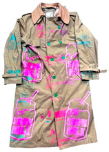 Load image into Gallery viewer, Positive Shipping Label Custom Trench Coat (Size 42L)
