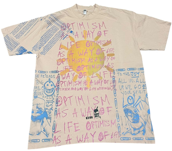 Optimism As A Way Of Life Tee  6.5oz (Size Large)