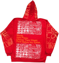 Load image into Gallery viewer, Words Hold Power Hoodie (Size Large)
