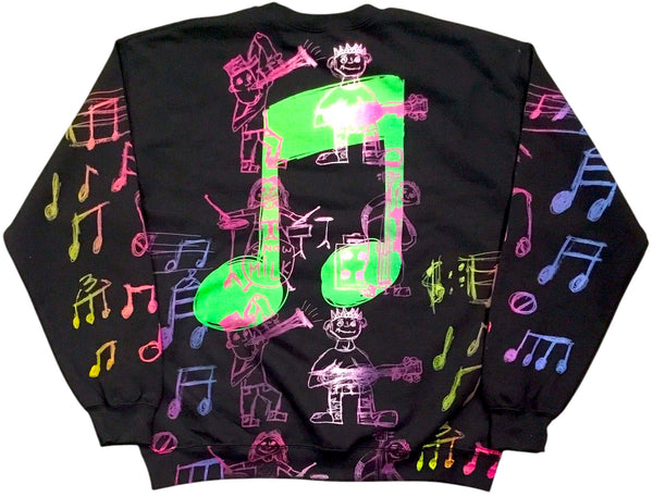 Music Notes Crewneck (Size Large)