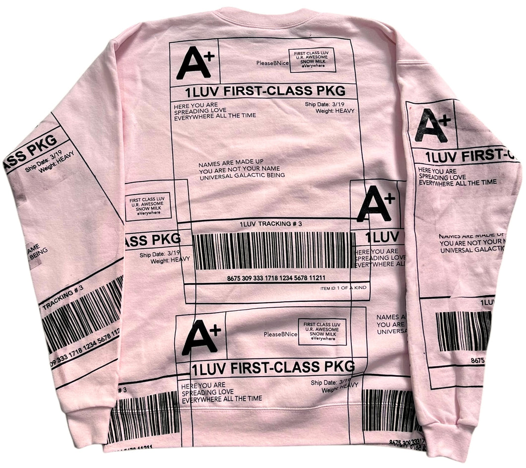 Positive Shipping Label Crewneck (Size Small)