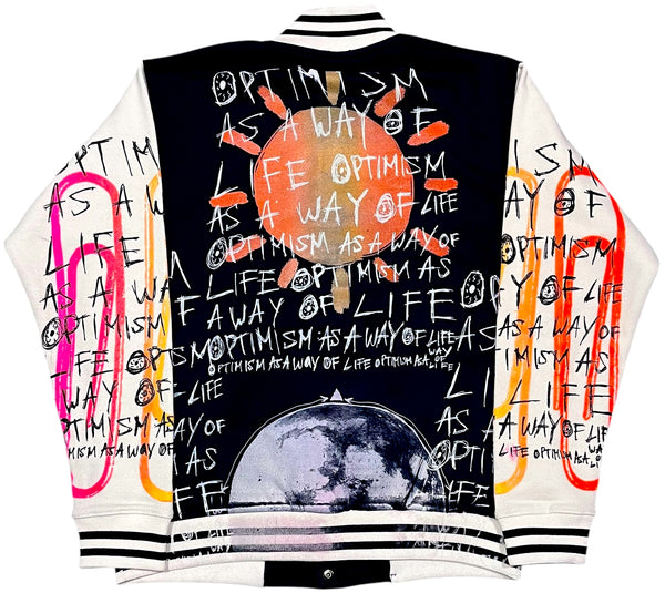 Optimism As A Way Of Life Varsity Jacket (Size Large)