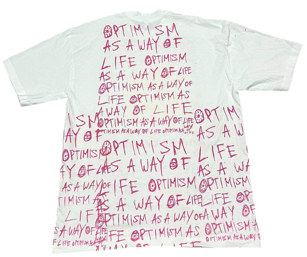 Optimism As A Way Of Life Tee  6.5oz (Size Large)