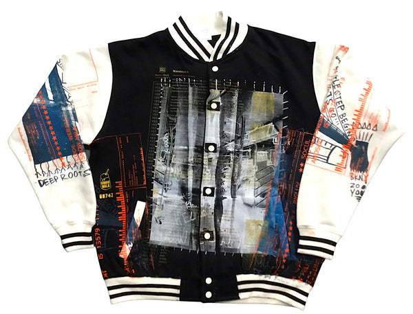 Snow Milk Kindness Varsity Jacket (Size Medium)