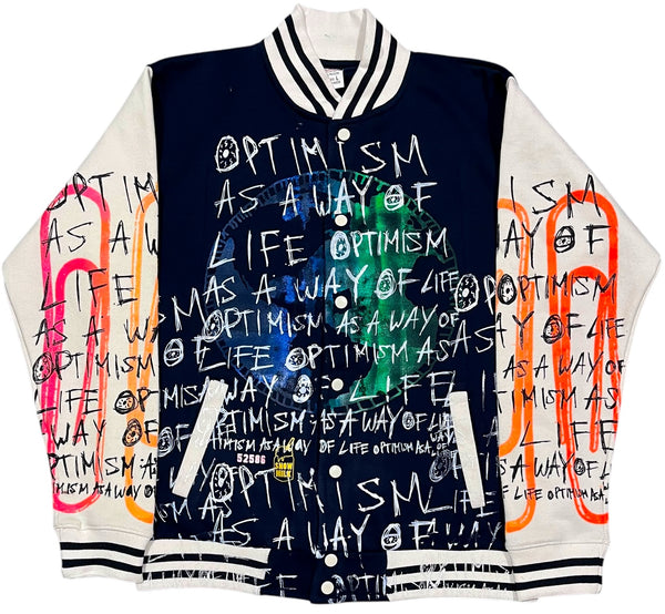 Optimism As A Way Of Life Varsity Jacket (Size Large)