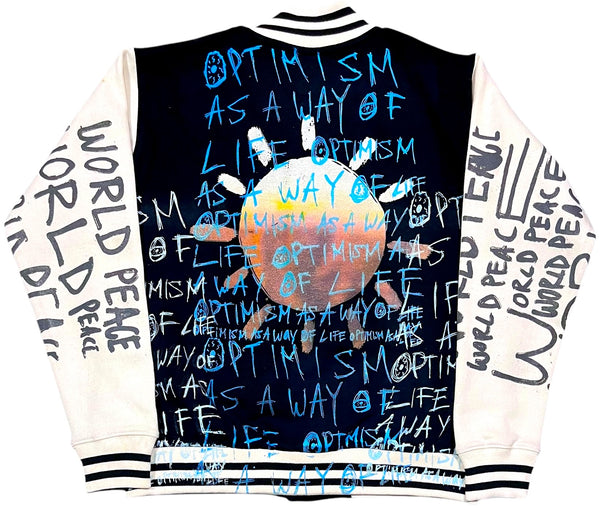 Optimism As A Way Of Life Varsity Jacket (Size Small)