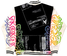 Load image into Gallery viewer, Positive Shipping Label Varsity Jacket (Size XL)
