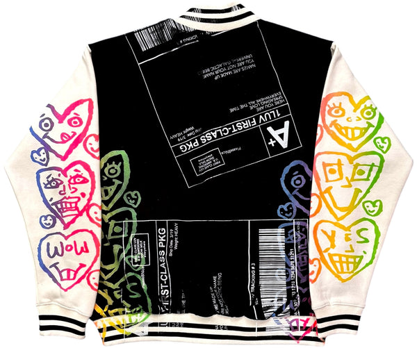 Positive Shipping Label Varsity Jacket (Size XL)