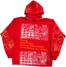 Load image into Gallery viewer, Words Hold Power Hoodie (Size Large)
