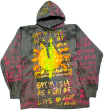 Load image into Gallery viewer, Optimism As A Way Of Life Acid Wash Hoodie (Size XL)
